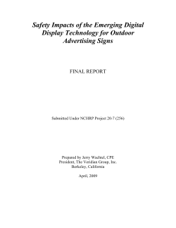 Safety Impacts of the Emerging Digital Display Technology for