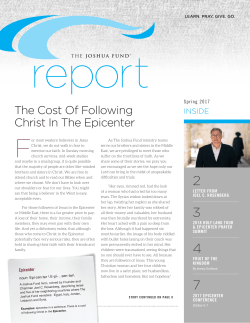 The Cost Of Following Christ In The Epicenter