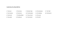 Snarkle Race Pure Blood Skill Set 1. The Scout 5. The Farmer 9