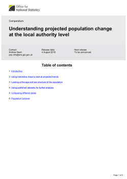 Understanding projected population change at the local authority level