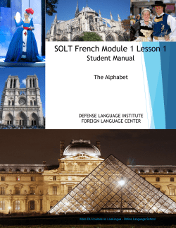 dli - french - solt - student manual