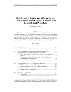 How Property Rights Are Affected by the Texas