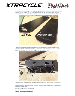FlightDeck - Xtracycle