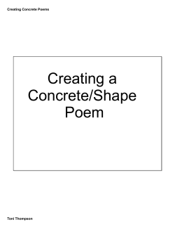 Concrete Poems
