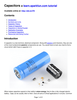 Capacitors - SparkFun Electronics