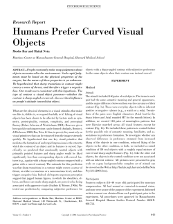 (2006). Humans prefer curved visual objects. Psychological Science