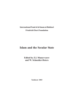 Islam and the Secular State - Bibliothek der Friedrich-Ebert