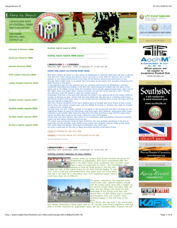 Match reports season 2006