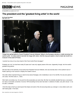 BBC News - The president and the `greatest living artist` in the world