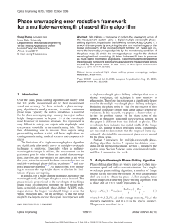 Phase unwrapping error reduction framework for a multiple