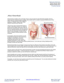 About Hemorrhoids - Endoscopic Solutions