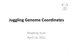 Juggling Genome Coordinates