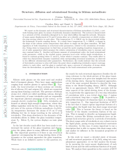 Structure, diffusion and orientational freezing in lithium metasilicate
