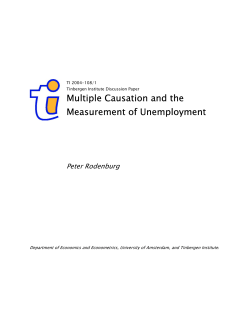 Multiple Causation and the Measurement of Unemployment