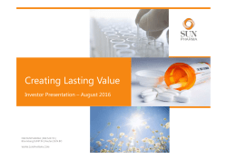 Investor Relations Presentation(USD) - August