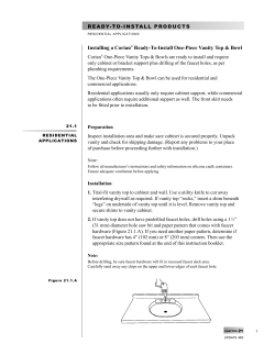 Ready &ndash; To &ndash; Install Products
