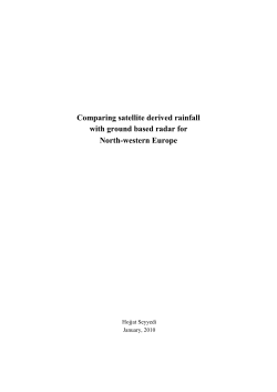 Comparing satellite derived rainfall with ground based radar
