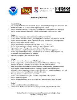 Lionfish Quickfacts - Reef Environmental Education Foundation