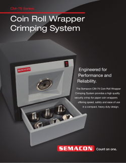 Coin Roll Wrapper Crimping System