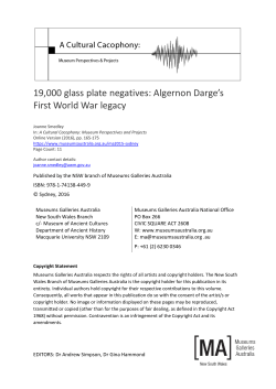 Algernon Darge`s First World War legacy