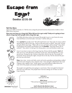 Escape from Egypt