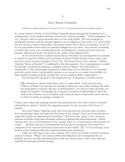 8 Frye`s Theory of Symbols