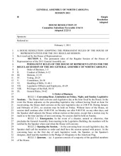 H. 19 - North Carolina General Assembly