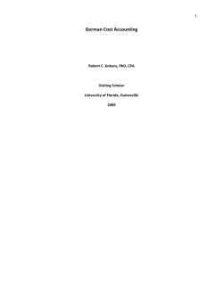 German Cost Accounting