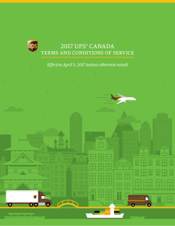 TERMS AND CONDITIONS OF SERVICE