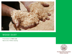 WOOD DUST - Fine Wood Work Association