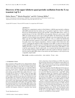 Discovery of the upper kilohertz quasi-periodic