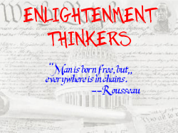 ENLIGHTENMENT THINKERS