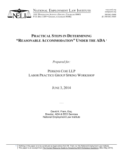 Practical Steps In Determining&ldquo;Reasonable