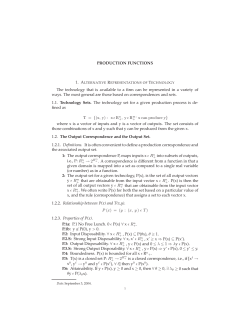 PRODUCTION FUNCTIONS - Iowa State University Department of
