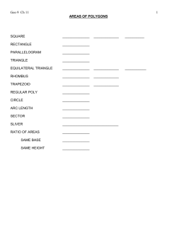 AREAS OF POLYGONS