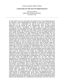 A Treatise on the Gift of Perseverance ()