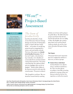 “Wow!” ~ Project-Based Assessment