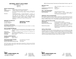 MSDS fo Monosaccharides, Disaccharides, and Polysaccharides