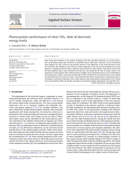 Photocatalytic performance of silver TiO2: Role of electronic energy