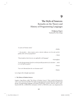 The Style of Sources