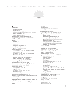 Abdominals exhalation and, 25 hypotonia, 47, 57 infants - Pro-Ed