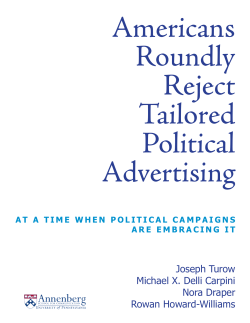 political advertising tailored to your interests