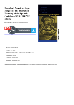 American Sugar Kingdom: The Plantation Economy of the