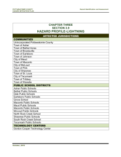 HAZARD PROFILE-LIGHTNING - City of Shawnee Oklahoma