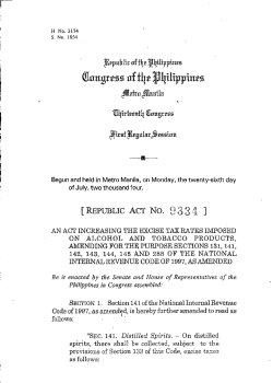 "SEC. 141. Distilled Spirits. - On distilled