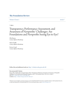 Transparency, Performance Assessment, and Awareness of