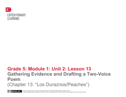 Grade 5: Module 1: Unit 2