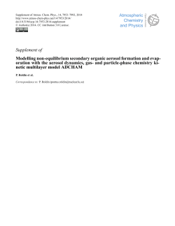 Supplement - Atmos. Chem. Phys