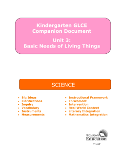 Basic Needs of Living Things