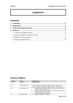 Liquidity - Central Bank of Ireland